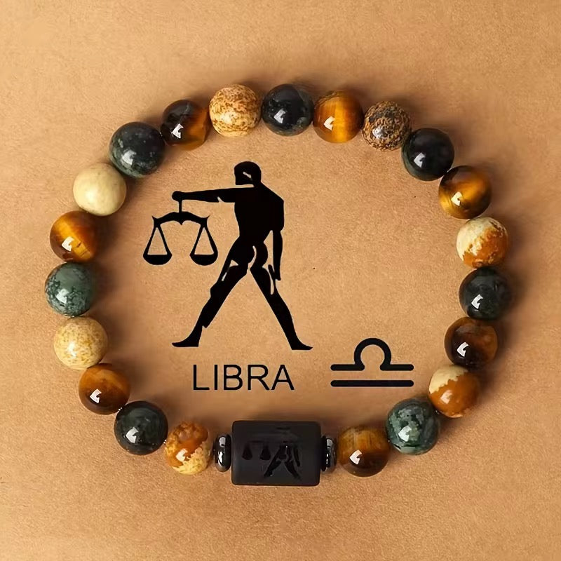 Natural beaded Zodiac Bracelet-4