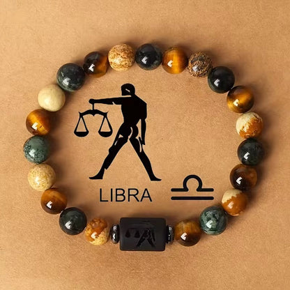 Natural beaded Zodiac Bracelet-4