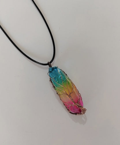 Tree of Life Crystal Pendant Necklace – Healing Stone Jewelry
