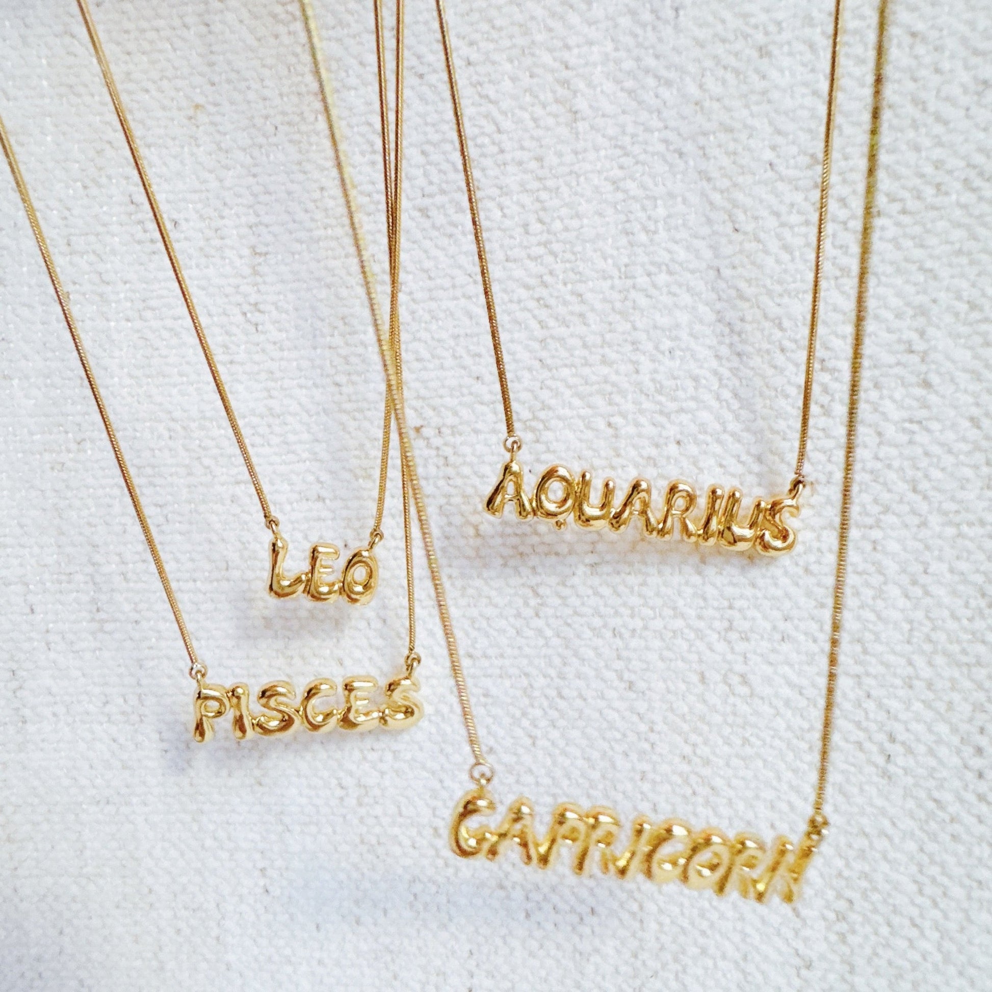Balloon Letter Zodiac Necklace-1