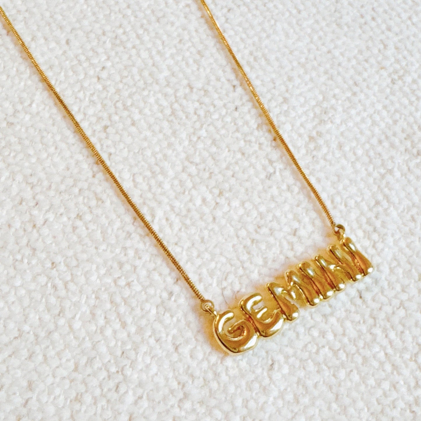 Balloon Letter Zodiac Necklace-8