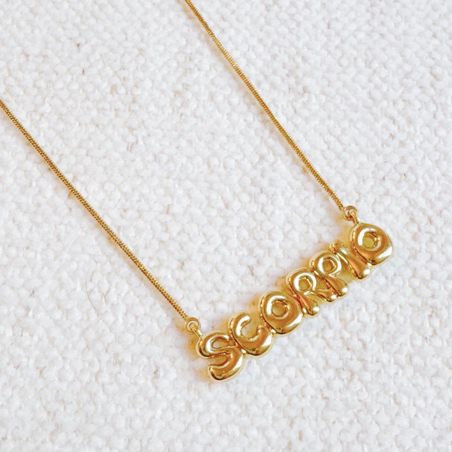 Balloon Letter Zodiac Necklace-12