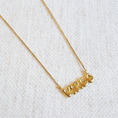 Balloon Letter Zodiac Necklace-15
