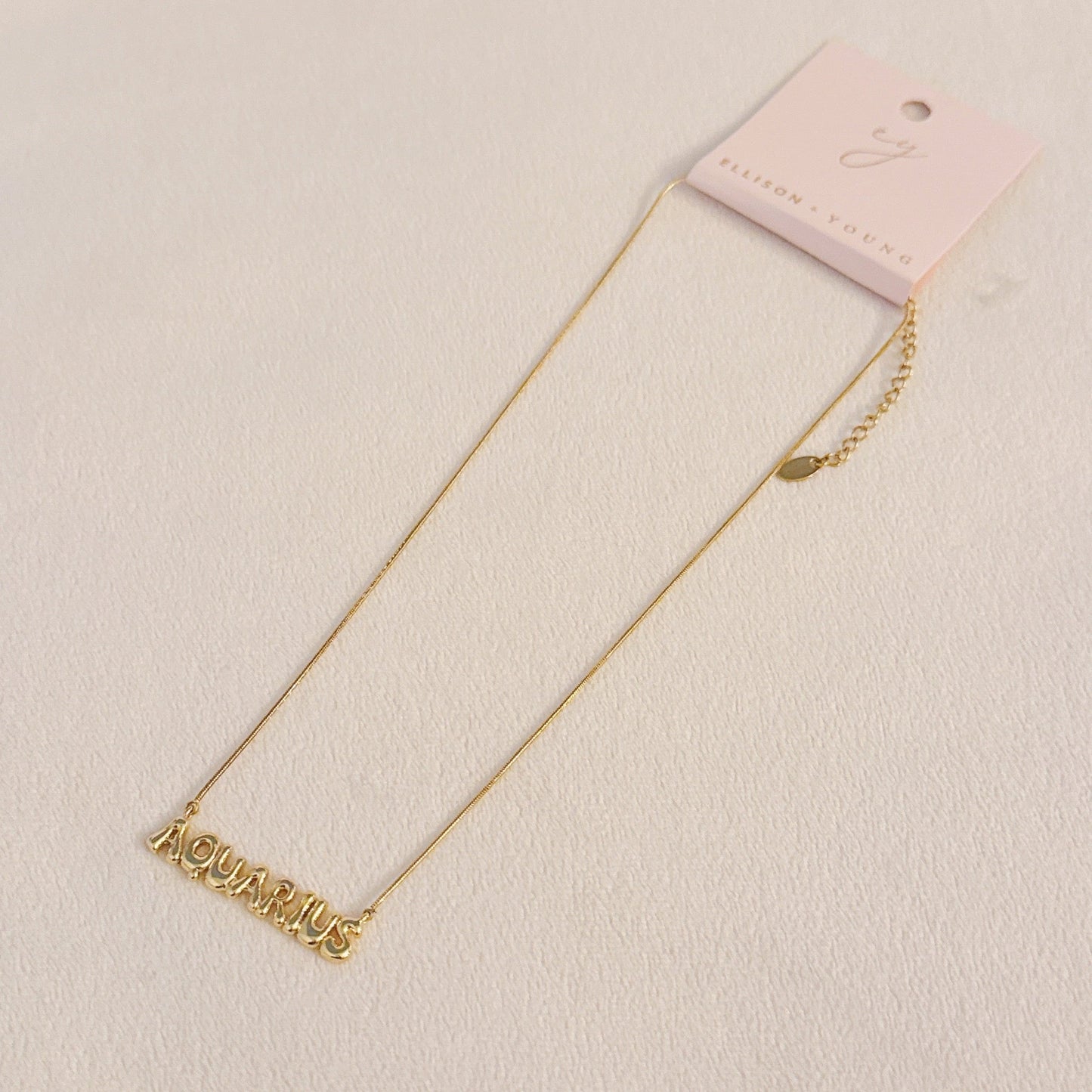 Balloon Letter Zodiac Necklace-3