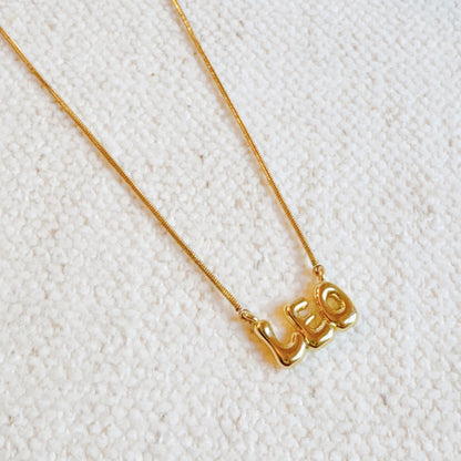 Balloon Letter Zodiac Necklace-9