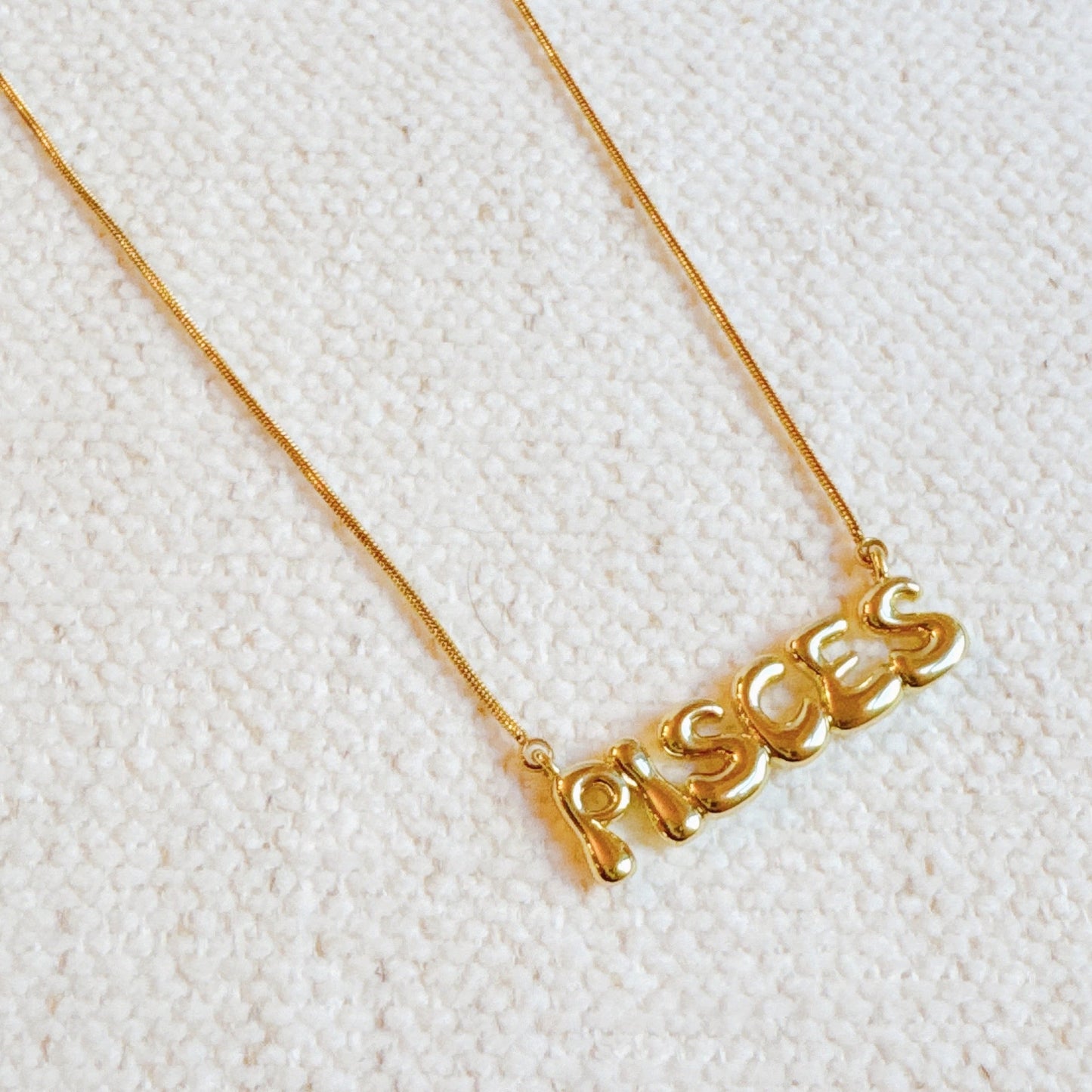 Balloon Letter Zodiac Necklace-11