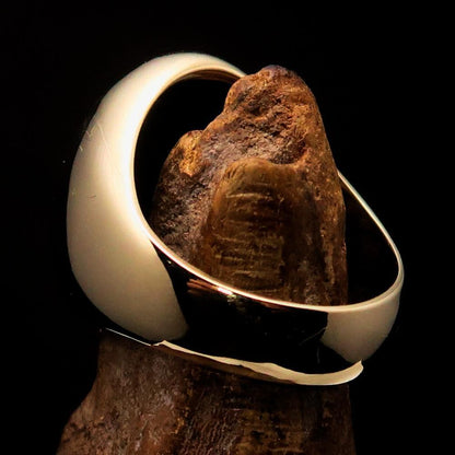 Excellent crafted Men's Aquarius Ring Black Zodiac - Solid Brass-4