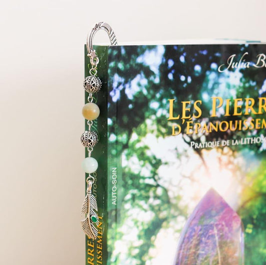 Rigid fine stone bookmark - Mixed stones-0