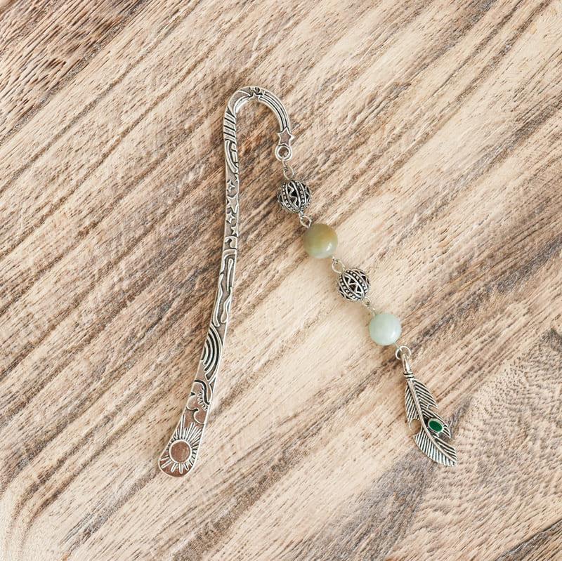 Rigid fine stone bookmark - Mixed stones-1