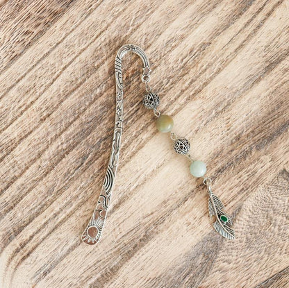 Rigid fine stone bookmark - Mixed stones-1